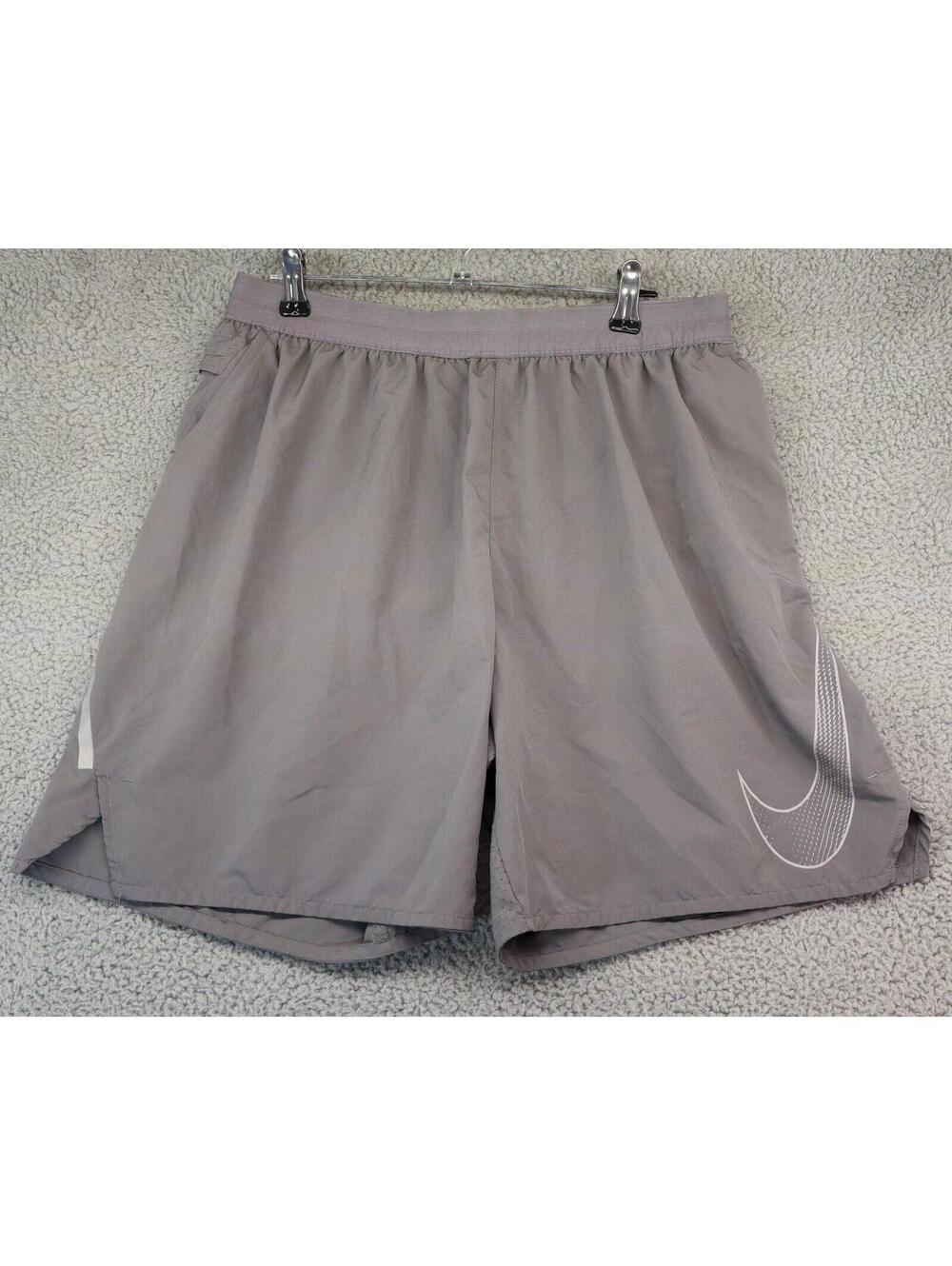 Nike Shorts Men Large Gray Active Gym Athletic Drifit Mesh